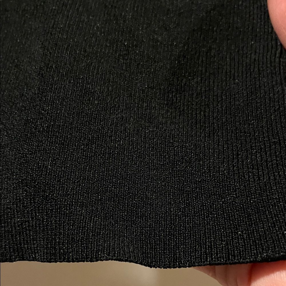 Talbots Black Ribbed Scoop-Neck Tank Top - Picture 3 of 7